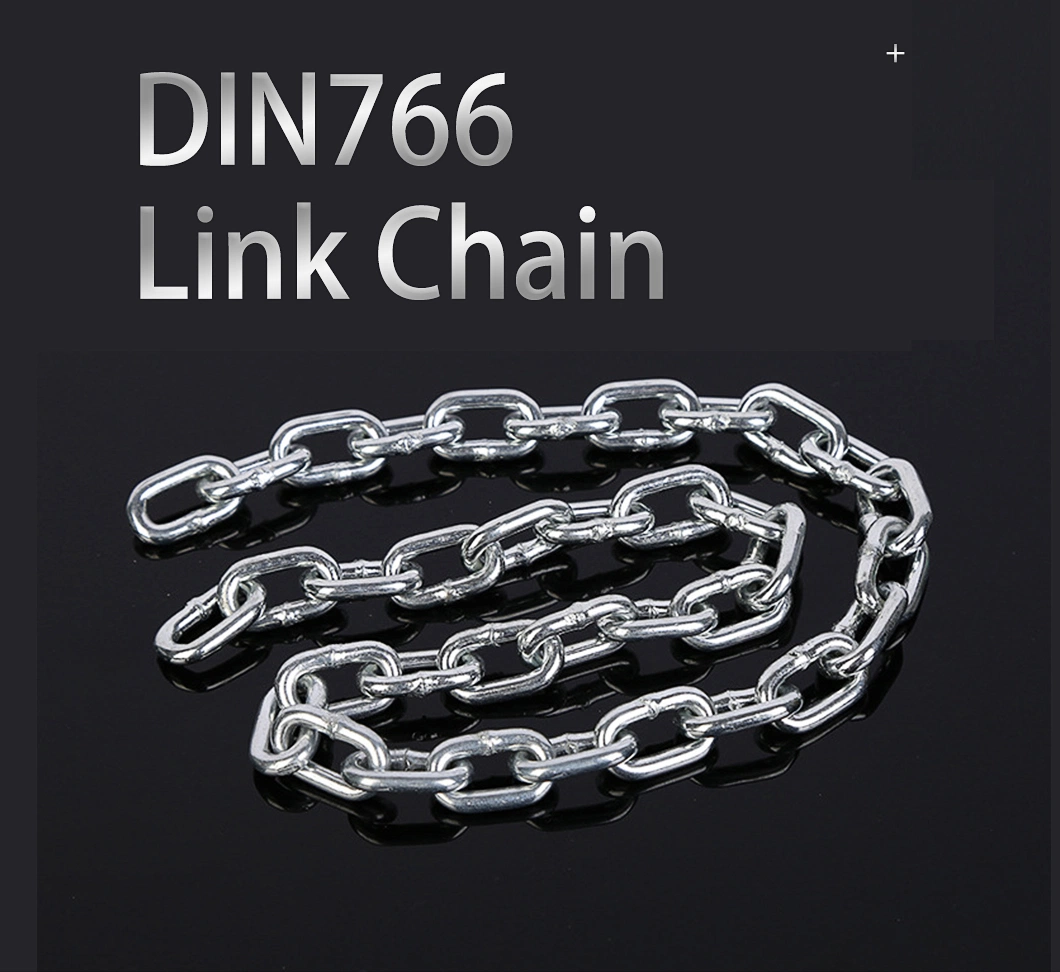 DIN766 DIN764 DIN763 DIN5685A DIN5685c Galvanized Hot DIP Welded Steel Short Link Chain