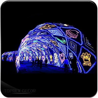 Toprex Decor Всепогодный IP65 Открытый сад Освещение арочного туннеля Светодиодные фонари для праздничного освещения